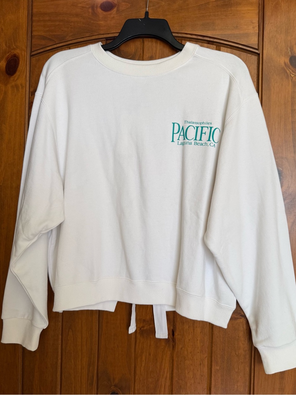 Moussy open back sweatshirt